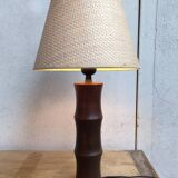 Lampe à poser en bois tourné