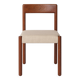 1 sur 4 Chaise de salle à manger en chêne du milieu du siècle – Vintage années 1960, revêtement gris clair