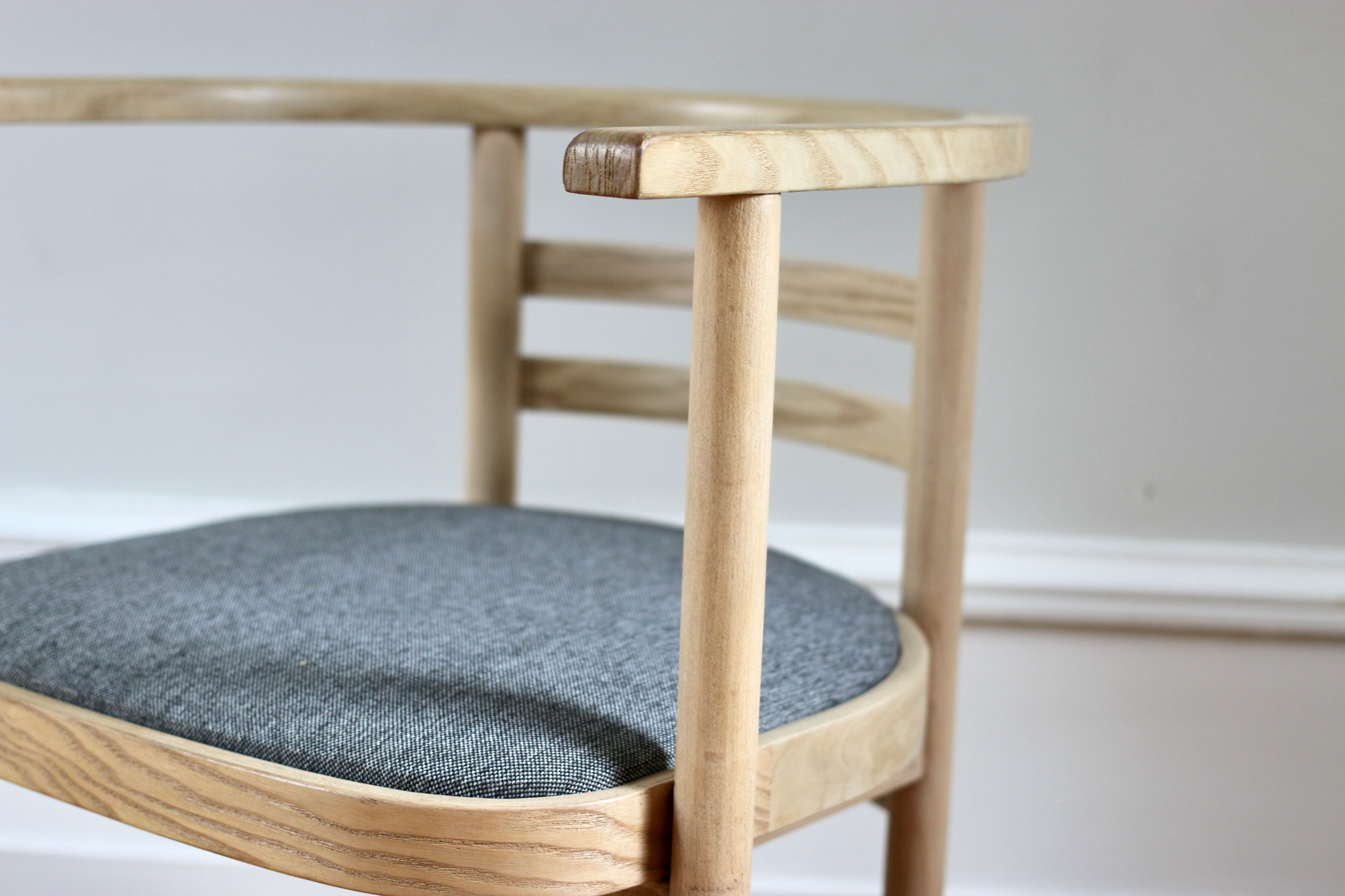 4 vintage Danish Bauhaus armchairs