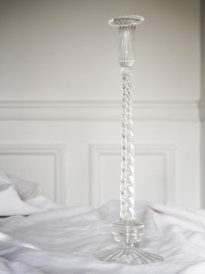 Giverny handcrafted candle holder made of recycled glass