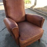 Armchair club feet compass vintage design Annees 50