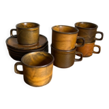 6 West German coffee cups