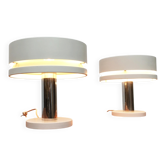 Lampes de table minimaliste de l'âge spatial allemand du milieu du siècle de Kaiser Idell / Kaiser Leuchten, années 1960, lot de 2