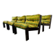 Fauteuil lounge modulaire vintage vert
