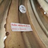 Brutalist flame-cut brass hanging lamp, by Svend Aage Holm Sørensen (SAHS)