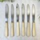 6 vintage Bakelite ivory knives France