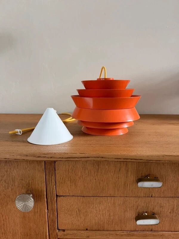 Vintage Trava pendant - Carl Thore - Swedish design lamp - Granhaga Metallindustri