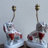 Paire de lampes Staffordshire