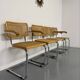Set of 4 cane cantilever chairs and armchairs, Cesca, 1970s.