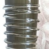 Vase en verre, vert / gris