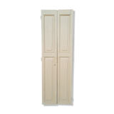 Set of 2 solid wood shutters with a 1940's patina