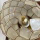 Lampe en laiton, métal et nacre