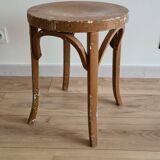 Old wooden bistro stool