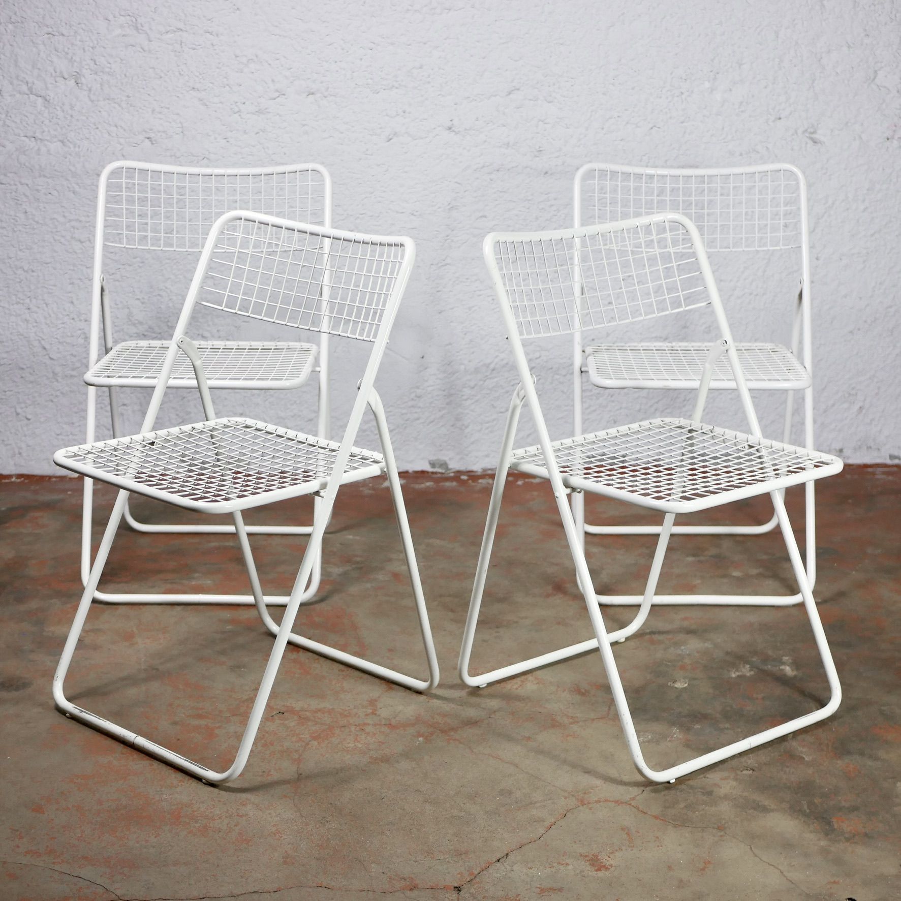 Série de 4 chaises Ted Net Niels Gammelgaard pour Ikea