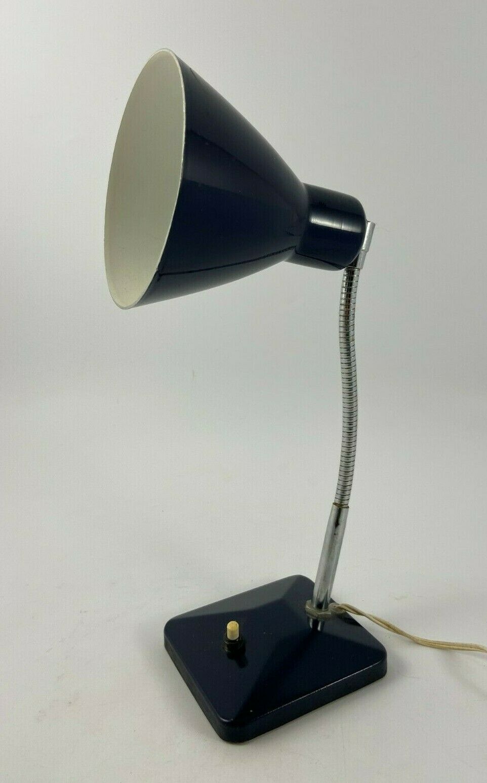 Blue lamp in metal 1960 reglable articulee vintage