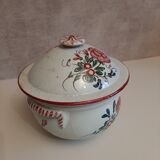 Soupière ancienne fin 19ème siècle avec décor floral