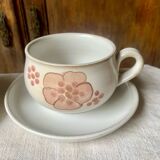 Two large Denby Gypsy stoneware English breakfast mugs