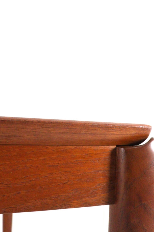 XL extendable rectangular dining table in teak by H.W. Klein for Bramin