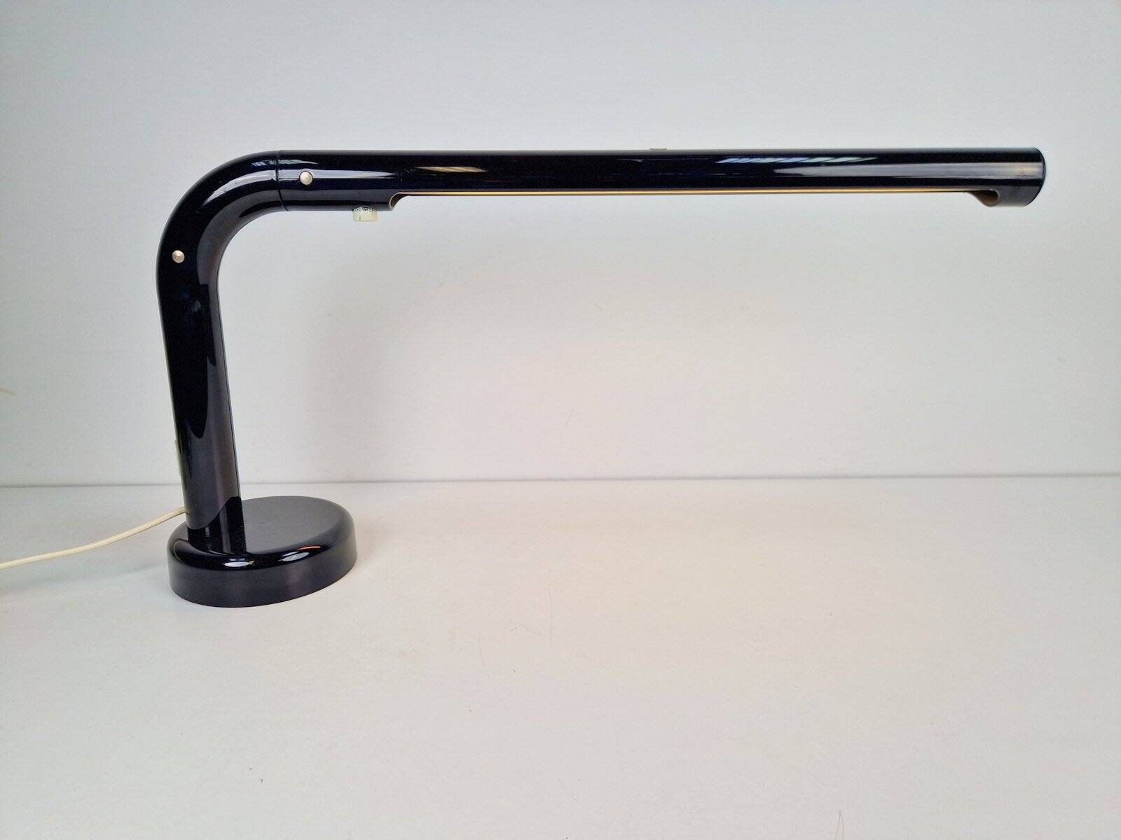 Vintage Black Tube Desk Lamp by Anders Pehrson for Atelje Lyktan, 1970s
