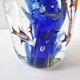 VINTAGE 1980 SULFUR PAPERWEIGHT AQUARIUM IN MURANO GLASS SIGNED RENE 8