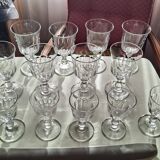 15 Verres baccarat model Chaulnes (water and wine)