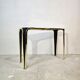 1950s glass and gold console table – Mid-century modern style