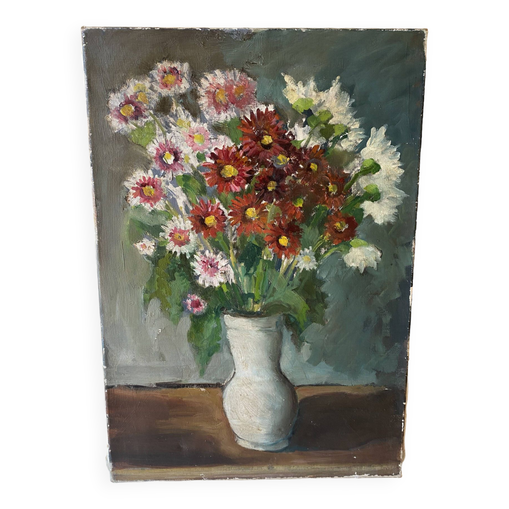 Vintage flower bouquet painting