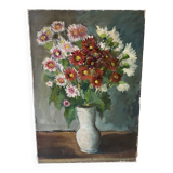 Vintage flower bouquet painting