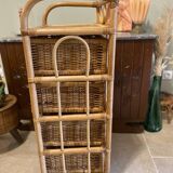 Storage unit, rattan chest of drawers