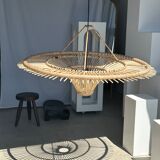 Suspension rattan saucer iron frame D:120 H:60