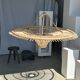 Suspension rattan saucer iron frame D:120 H:60