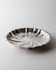 Bowl or vintage silver-plated plate from the 1960s, round, swirl pattern.