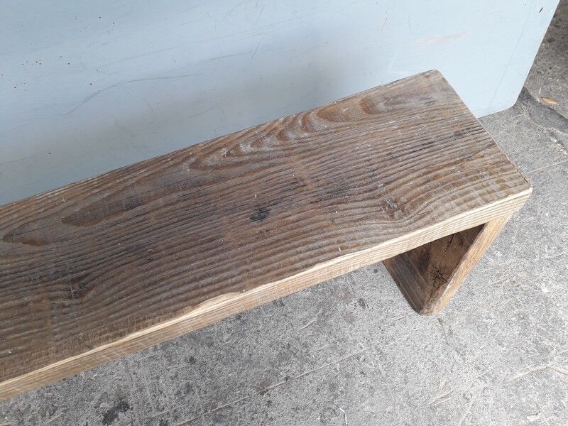 Old solid wood bench