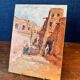 Oil on canvas – Orientalist subject. North Africa. Mid-20th century