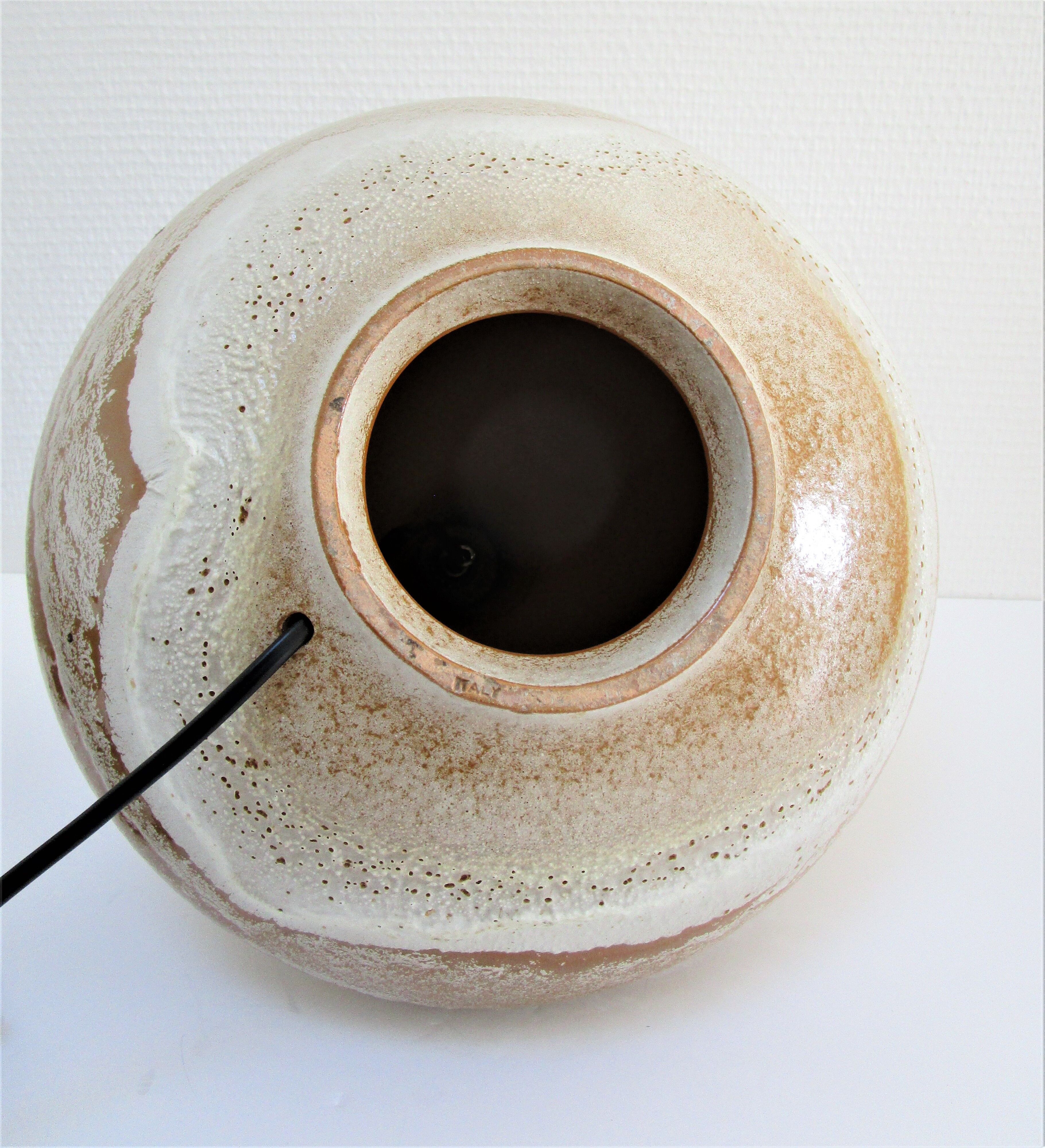 Italian ceramic lamp foot 70s