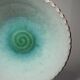 Large glazed terracotta fruit bowl Westraven Utrecht vintage 1970s