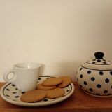 Hand painted ceramic sugar bowl. Poland