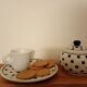 Hand painted ceramic sugar bowl. Poland