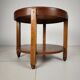 Table d'appoint Amsterdam School / Art Déco avec plateau incrusté d'étoiles vers 1920