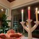 Swedish chandelier white ceramic 3 fires