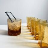 Seau à glace verre fumé Pierre Schneider