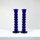Blue candleholders, Italy