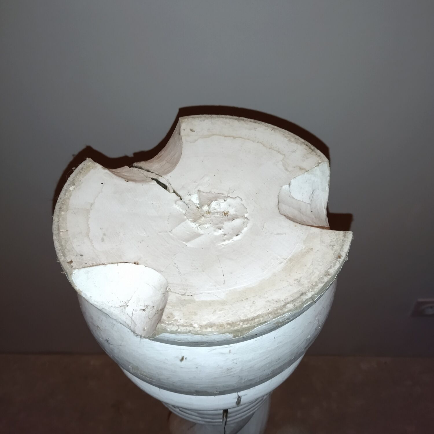 Carved wooden column