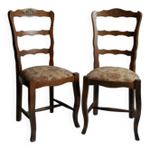 Duo chaises style ancien Baumann