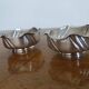 PAIR OF ART DECO SILVER-PLATED CUPLES