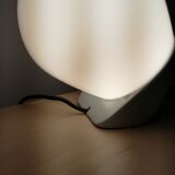 Ovoid wall lamp in earthenware and glass ø20