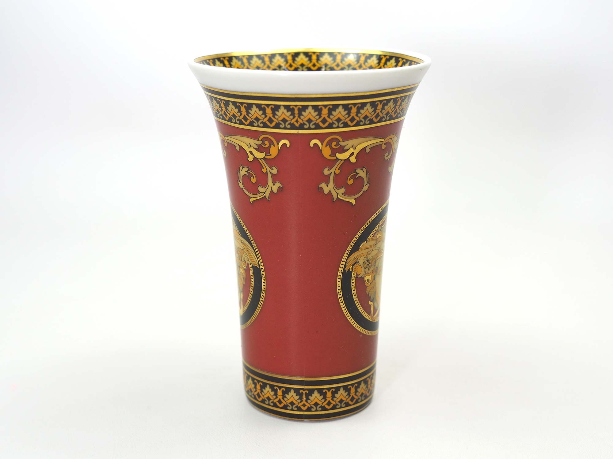 Versace Rosenthal Porcelain Medusa Small Vase