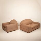 Alain Delon armchair and sofa for Maison Jansen
