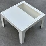 Vintage table with magazine holder, 70s space age