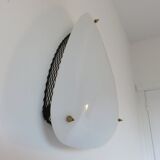 Perspex and expanded metal wall light from the 50s and 60s